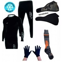 Conjunto Termico Frío + Medias + Mascara + Guantes Top R Conjunto Termico Frío + Medias + Mascara + Guantes Top R